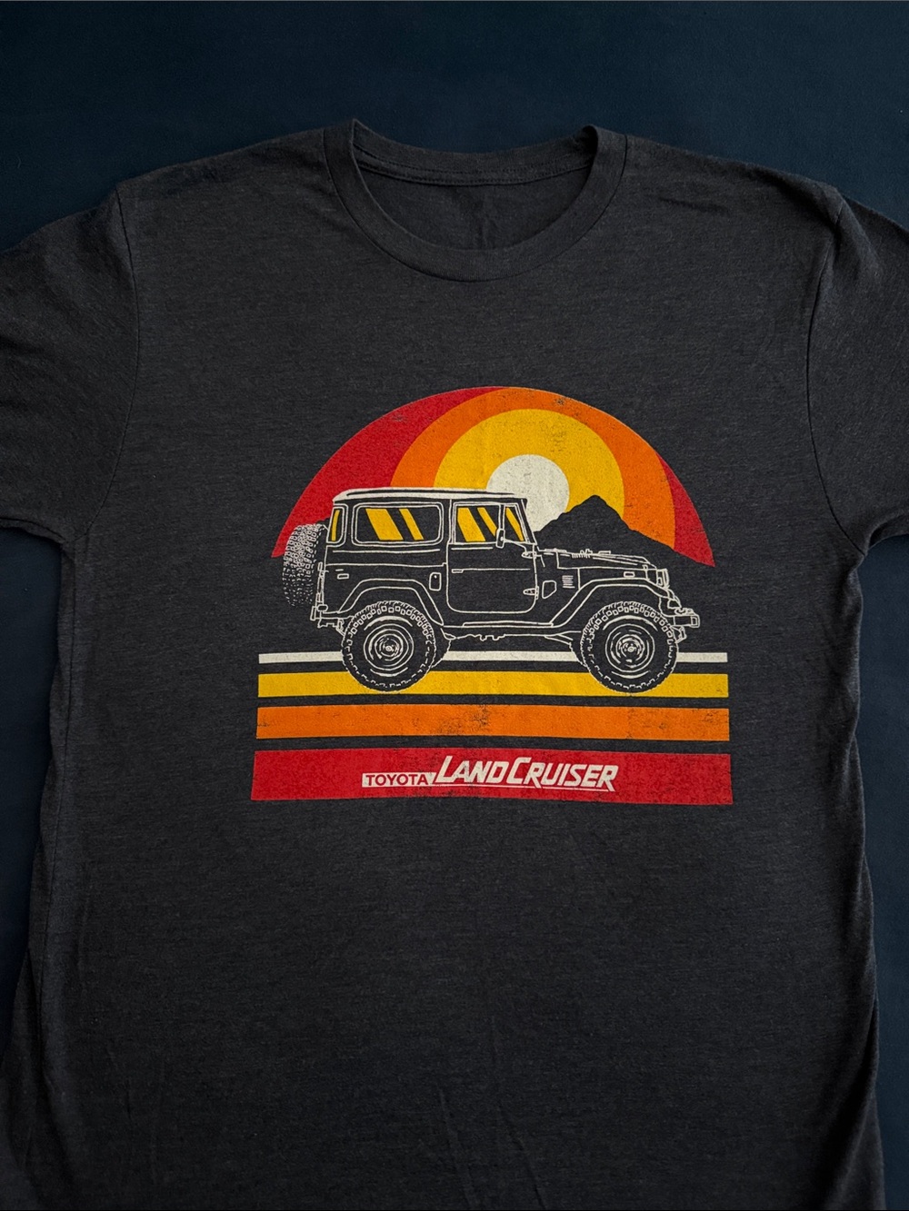 Toyota Land Cruiser Graphic Tee - Charcoal